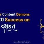 Conquer Content Demons for SEO Success on Dussehra!